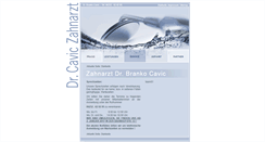 Desktop Screenshot of dr-cavic.de